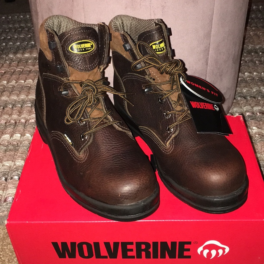 WOLVERINE- Women’s 6” Steel Toe Boots (NEW IN BOX)
